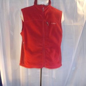 LL Bean vest red size med
